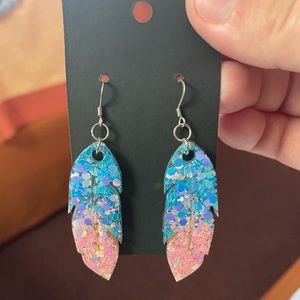 Baby shower/gender reveal earrings